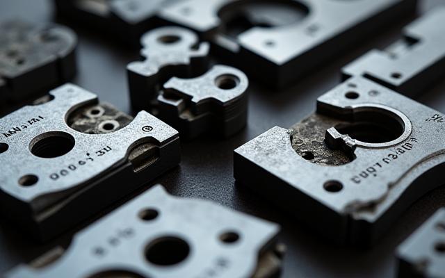 Vue rapprochée d'outillage de précision pour l'industrie